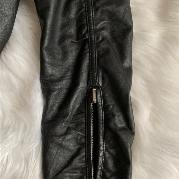 100% Leather Racer Jacket two side pockets - Picture 2 of 6